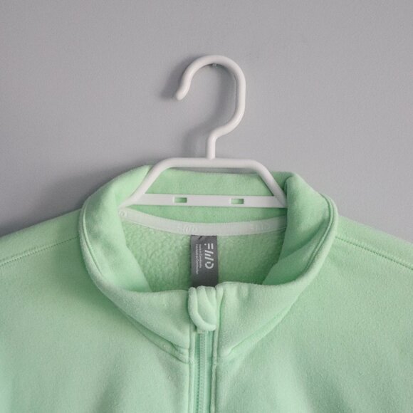 FWD Mens Green Sz XL All Year 1/2 Zip Sherpa Fleece Stretch Pullover Sweater - Picture 5 of 15